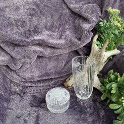 Clear Glass Vase & Trinket