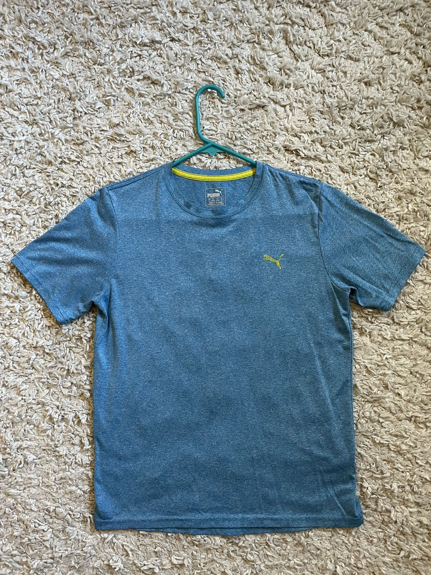 Puma Blue Men’s T-Shirt Size Small (Athletic Wear)