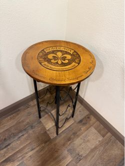 Bordeaux wine rack side table