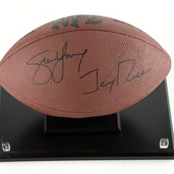 Autographed Steve Young And Jerry Rice, Wilson Official NFL Leather Football With COA