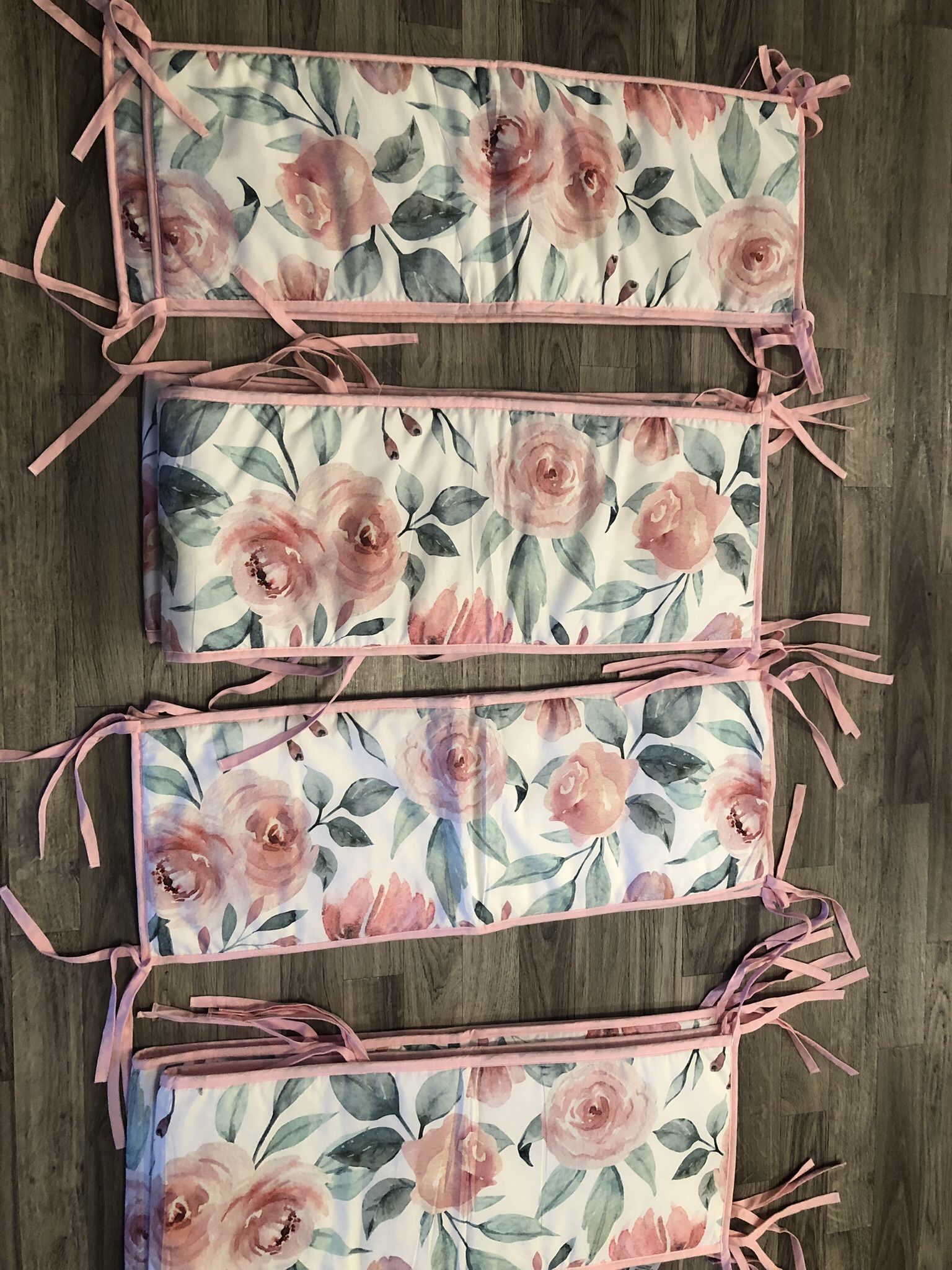 Baby Crib Padding For Sides Floral