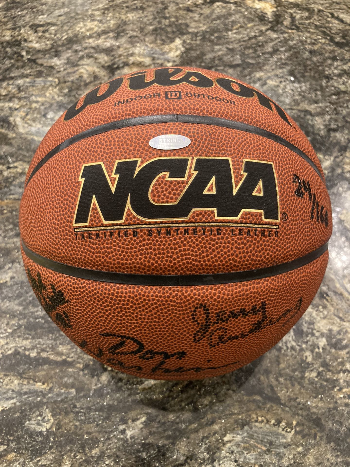 1966 Iconic Ground-Breaking Texas Western (UTEP now) Team Signed Basketball #24/166
