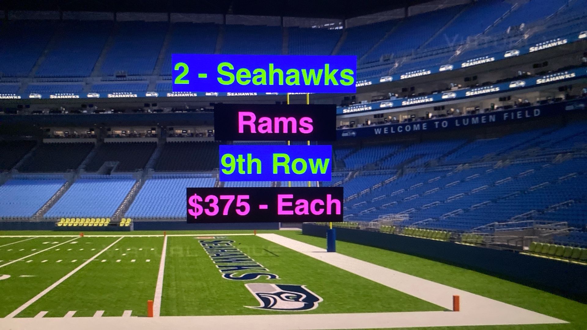 Seahawks Rams Tickets 