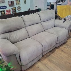 Double Recliner Couch Works Great With Lumbar And Head