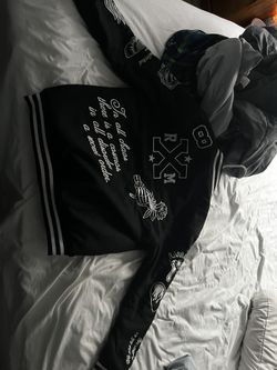 Black N White Varsity Jacket