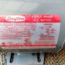 Ac Motor Split Phase (Dayton) $50