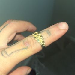 gold nugget ring 