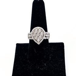 Gold Diamond Cluster Ring #011329