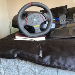 tablet Amazon Momo steering wheel and gtech flight stick