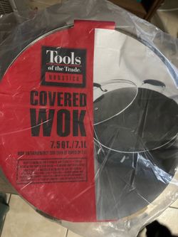 7.5qt Wok with lid