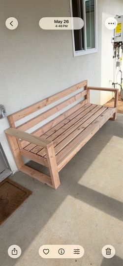 DIY patio couch/love seat