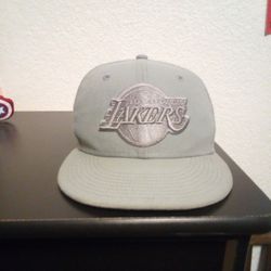 Gray Lakers Hat