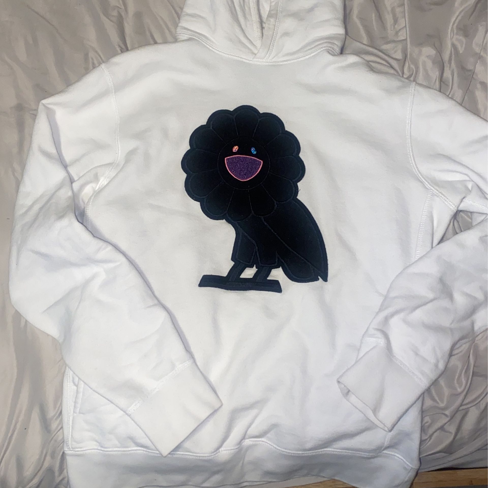 Ovo Murakami White Hoodie Takashi Murakami X OVO Hoodie