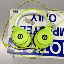 Neon Green Gaming Headphones With Bag