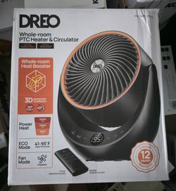 DREO 1500W Portable 3D Automatic Oscillating Ceramic PTC Heater