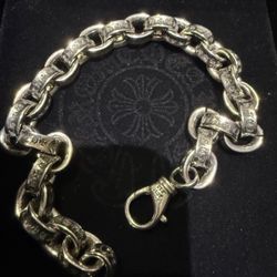 chrome hearts paper link bracelet