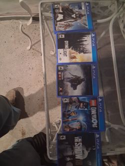 5 Playstation 4  games