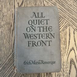 All Quiet On The Western Front Book