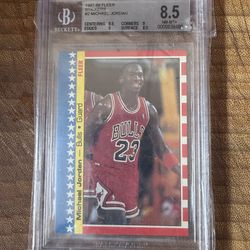1987-88 FLEER Michael Jordan Sticker #2/11 BGS 8.5