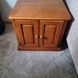 Large Oak Side Table