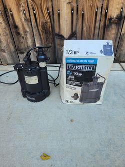 Everbilt 1/3 HP Submersible Automatic Utility Pump