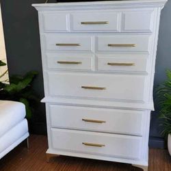 White Solid Wood Custom Dresser