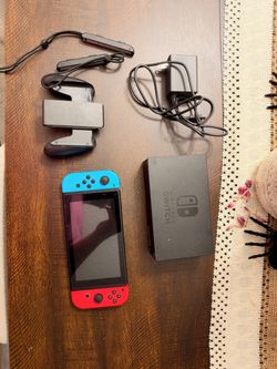 Nintendo Switch Neon Blue & Red β Like New + Dock & All Accessories