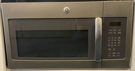 Black Stainless Steel GE Over The Range Microwave (8-0070)