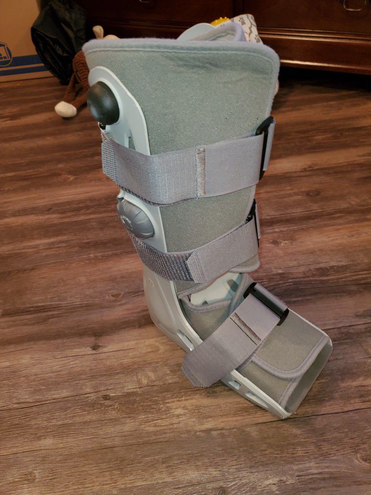 Boot and Crutches