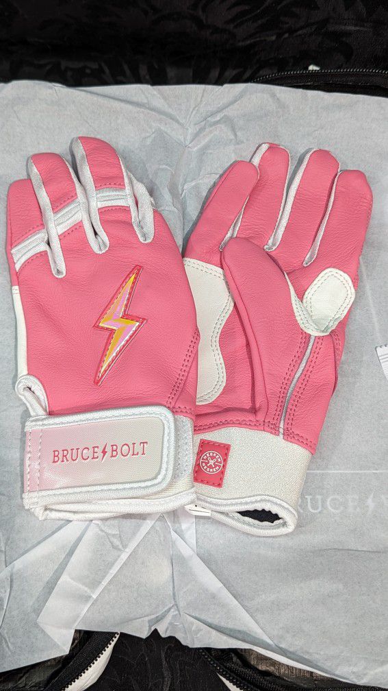 Bruce Bolt x Meg Rem Limited Edition Short Cuff Youth Small Batting Gloves Rare Sold Out Brand New
