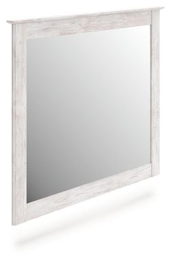 Makidern Whitewash Bedroom Mirror (Online Special Price)
