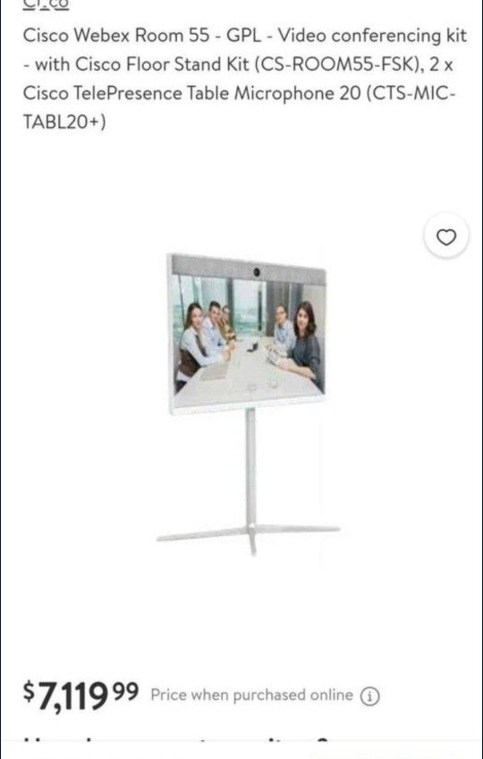 Cisco Room 55 With WebEx Platform