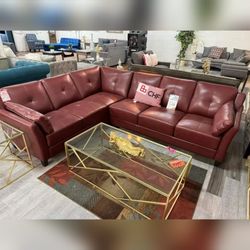 Modern Livingroom leatherette sectional sofa