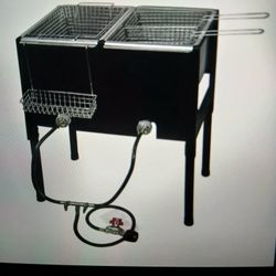 Fryer  Pressure Triple Basket Deep Dual Burner 