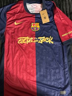 FC Barcelona 2024/2025 Cactus Jack Jersey Size XL