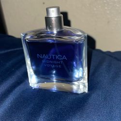 Nautica Midnight Voyage , Its Blue Clear It’s Like A Bring On A Trip Size And It Smells Really Good