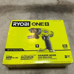 Ryobi 18v 1/2” Hammer Drill