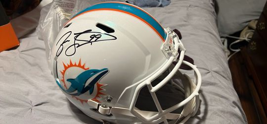 Jason Taylor Autographed Football Replica Helmet