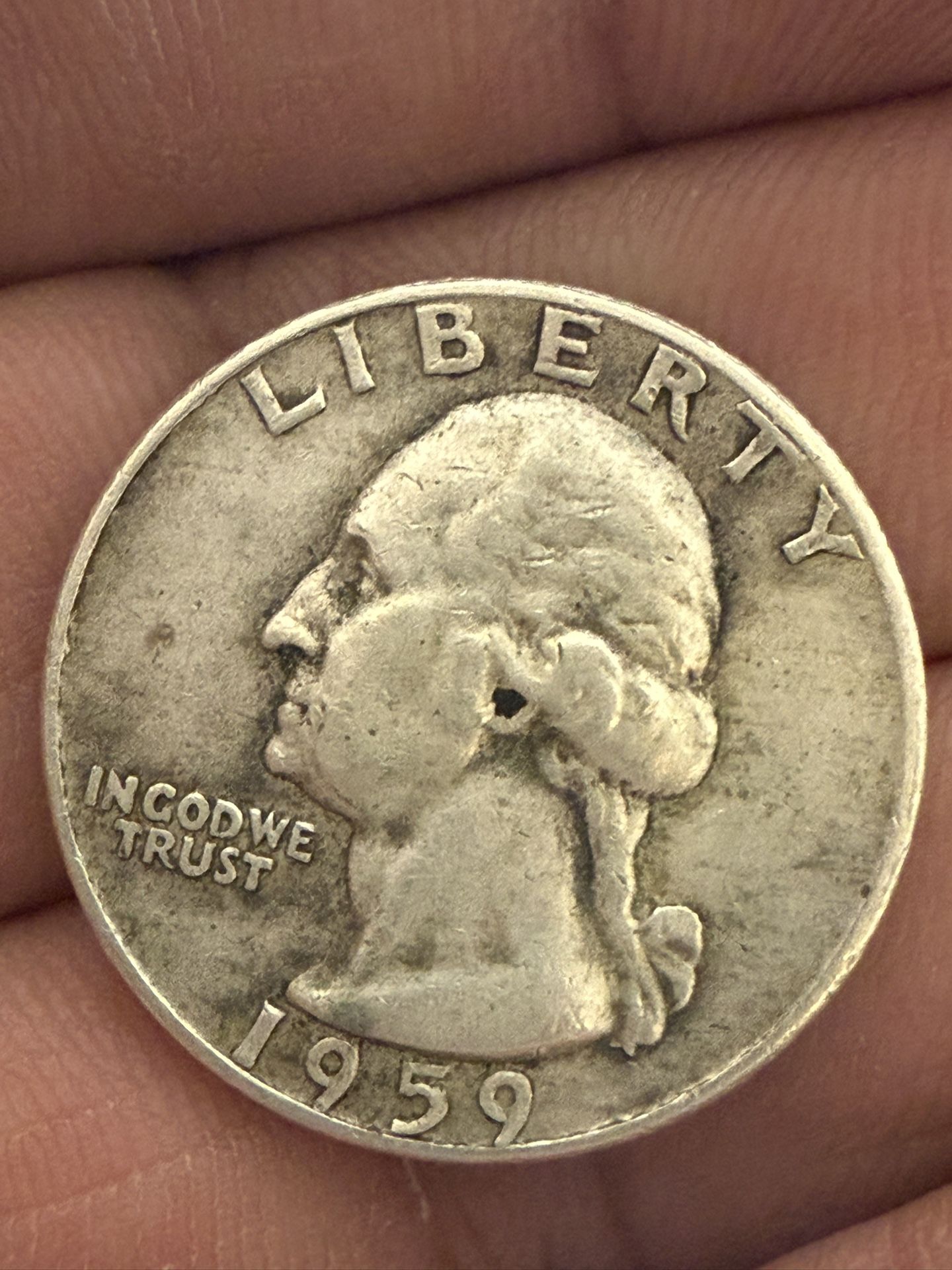 1959 Silver Quarter Coin