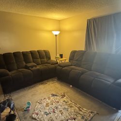 Jerome’s sectional with electric recliners