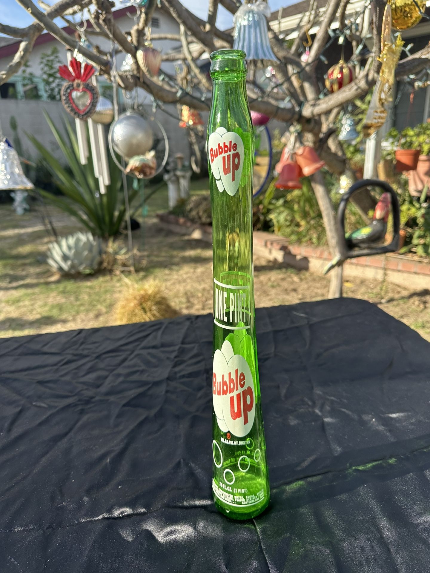 Bubble Up Stretched Green Soda “Half Quart” Bottle