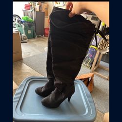 Black Heel Boots Size 9 