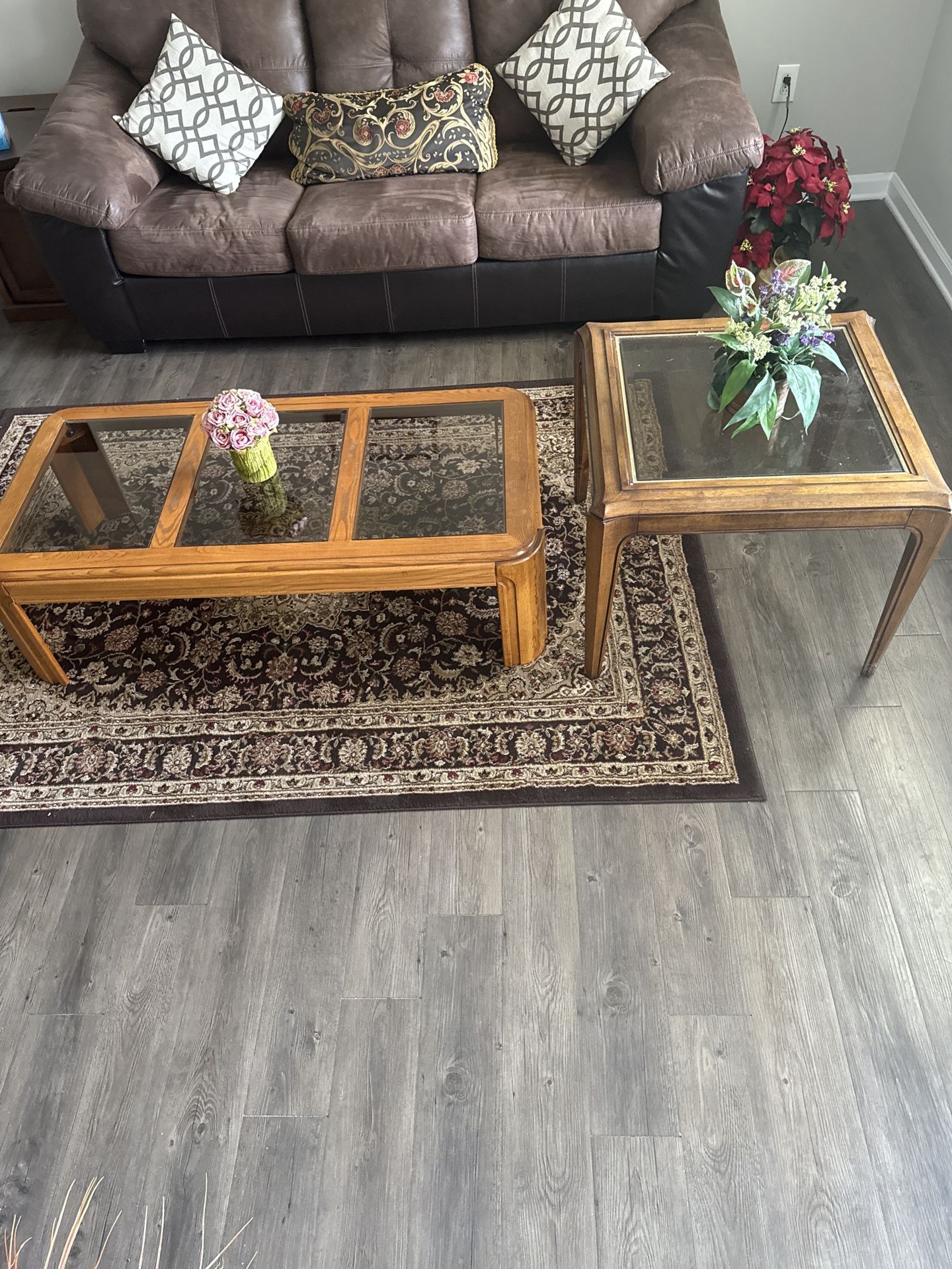 Coffee Table With Side Table 