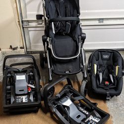 Evenflo Pivot Xpand Stroller With Infant Carseat
