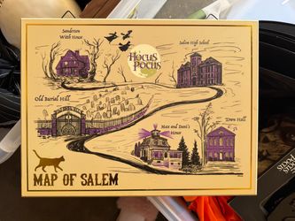 Hocus-pocus Halloween wooden frame