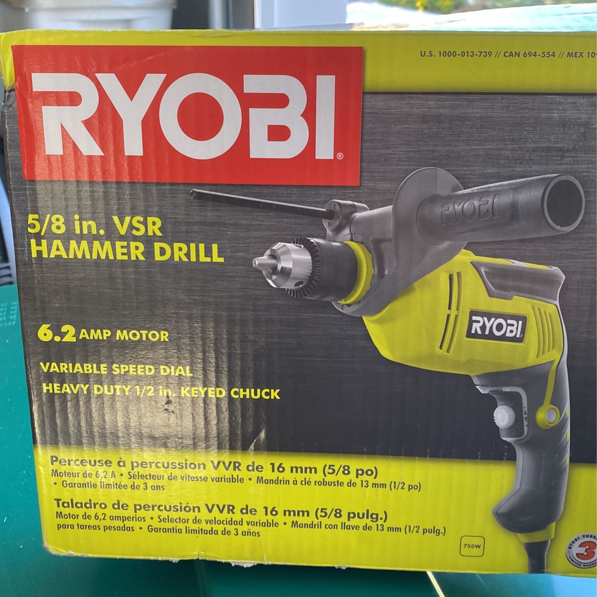 Ryobi 5/8 Hammer Drill Combo 