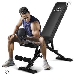 FLYBIRD Weight Bench, Adjustable Strength Training Bench for Full Body Workout with Fast Folding-New Version