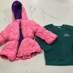Size 3T Girl’s Clothes + Winter Snow Jacket 