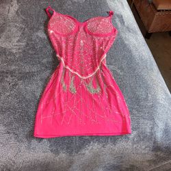 Fringe Rhinestone Dress 