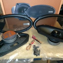 Brand New Memphis Audio Since 1965 PRX410 Coaxial Speaker Power Reference 4"x 10" 2-Ways 4 Ohms 50 Watts RMS Power 100 Watts Peak Power Each Speaker